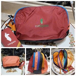Cotopaxi Multicolor Toiletry  Bag with Red and Orange